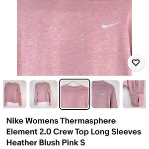 NIKE WOMANS THERMASPHERE ELEMENT IN HEATHER BRUSHED PINK 2XL NWOT